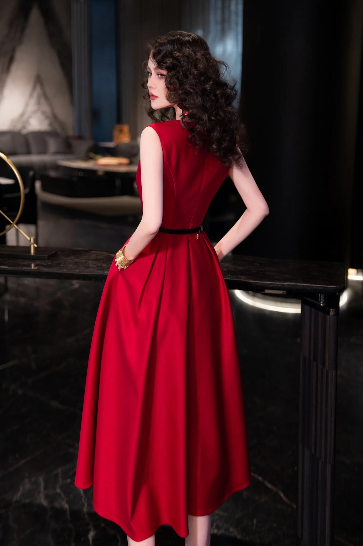 MIRRACH DESIGN MIDI DRESS