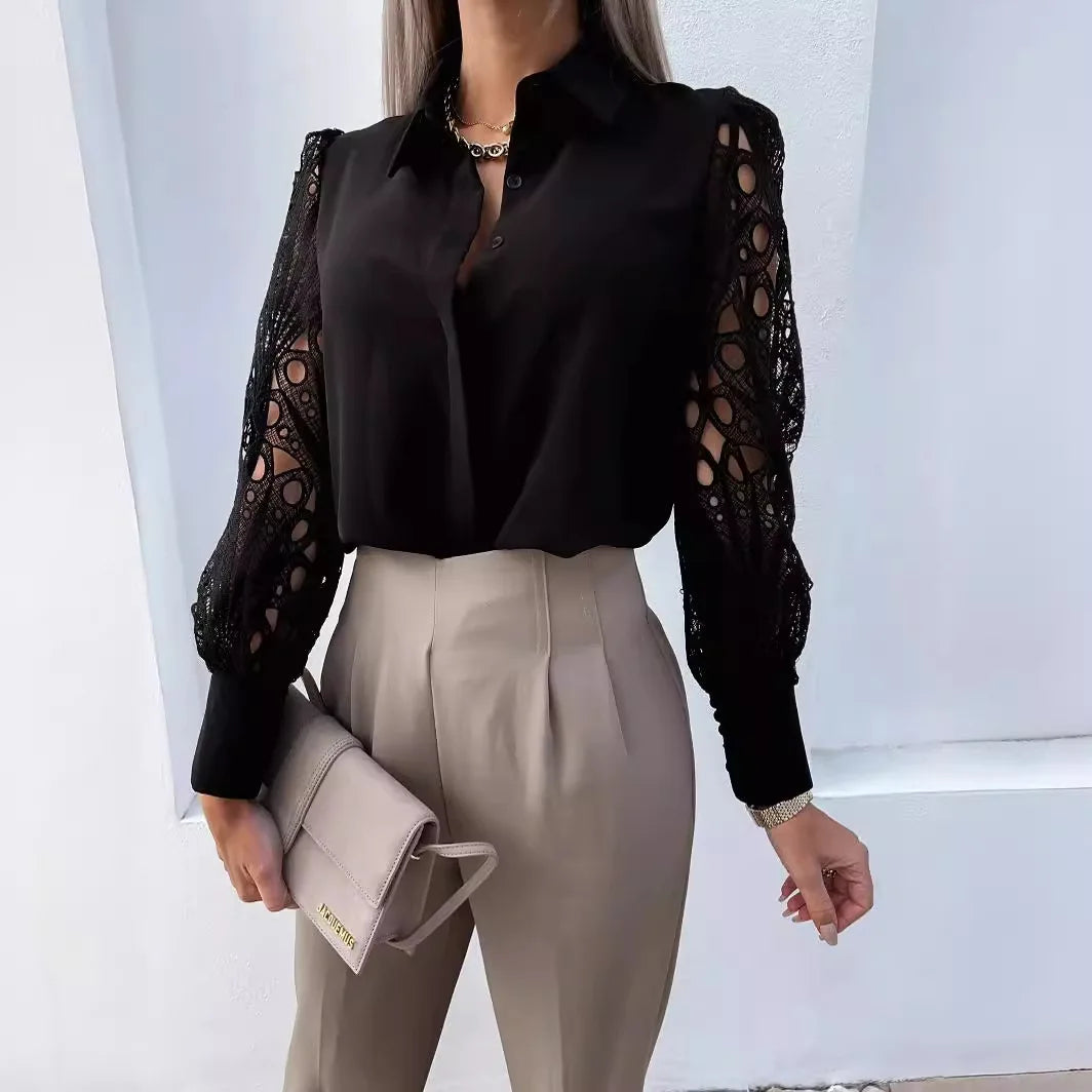 MIRRACH DESIGN LACE SHIRT
