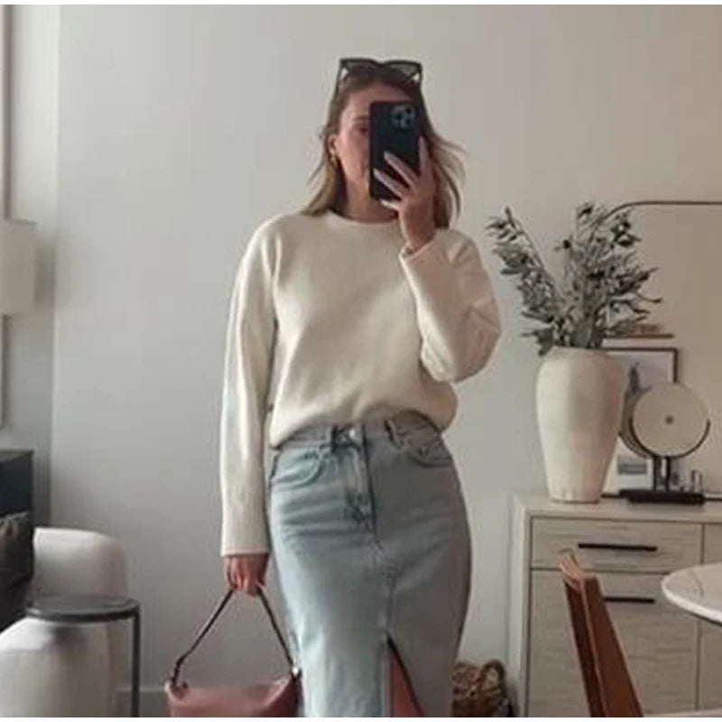 MIRRACH DESIGN WOMEN'S KNITTED SWEATER SUANA