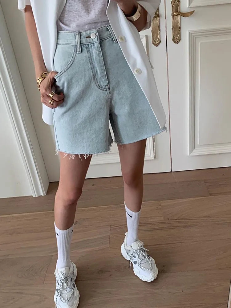MIRRACH DESIGN DENIM SHORTS