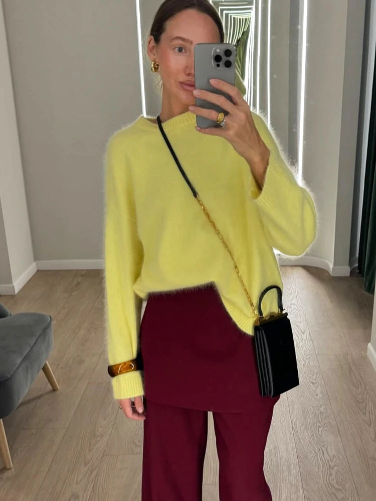 MIRRACH DESIGN WOMEN'S KNITTED SWEATER MARY