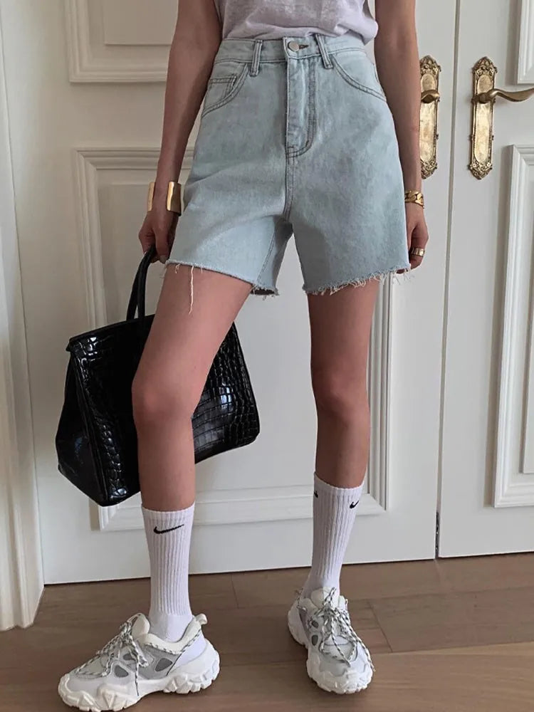 MIRRACH DESIGN DENIM SHORTS
