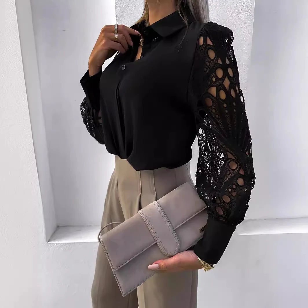 MIRRACH DESIGN LACE SHIRT