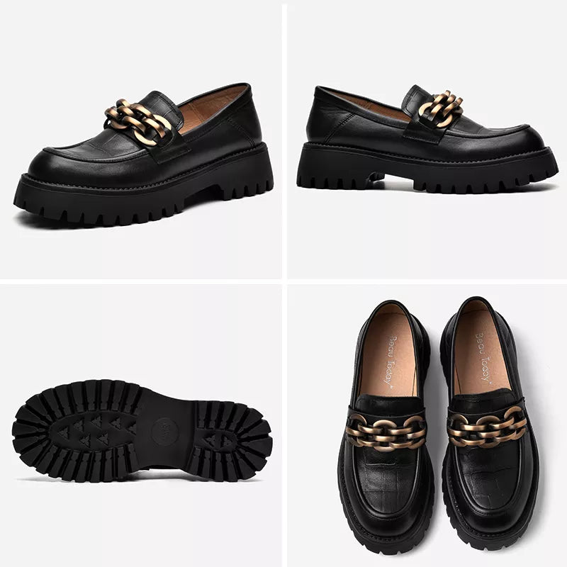 NELLY LEATHER LOAFERS