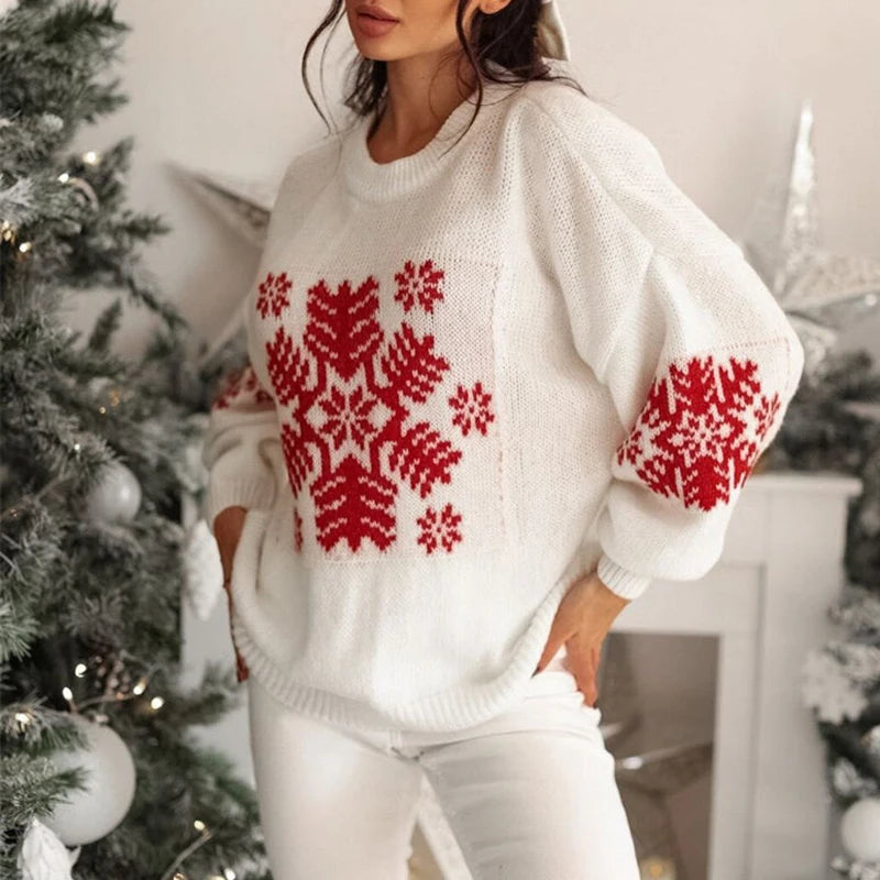 MIRRACH DESIGN WOMEN'S CHRISTMAS PTINTED SWEATERS