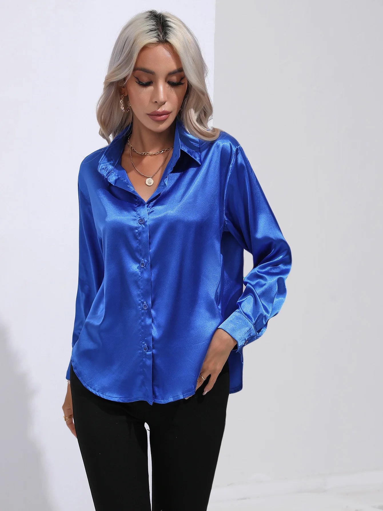 MIRRAH DESIGN
WOMEN'S SATIN SHIRT