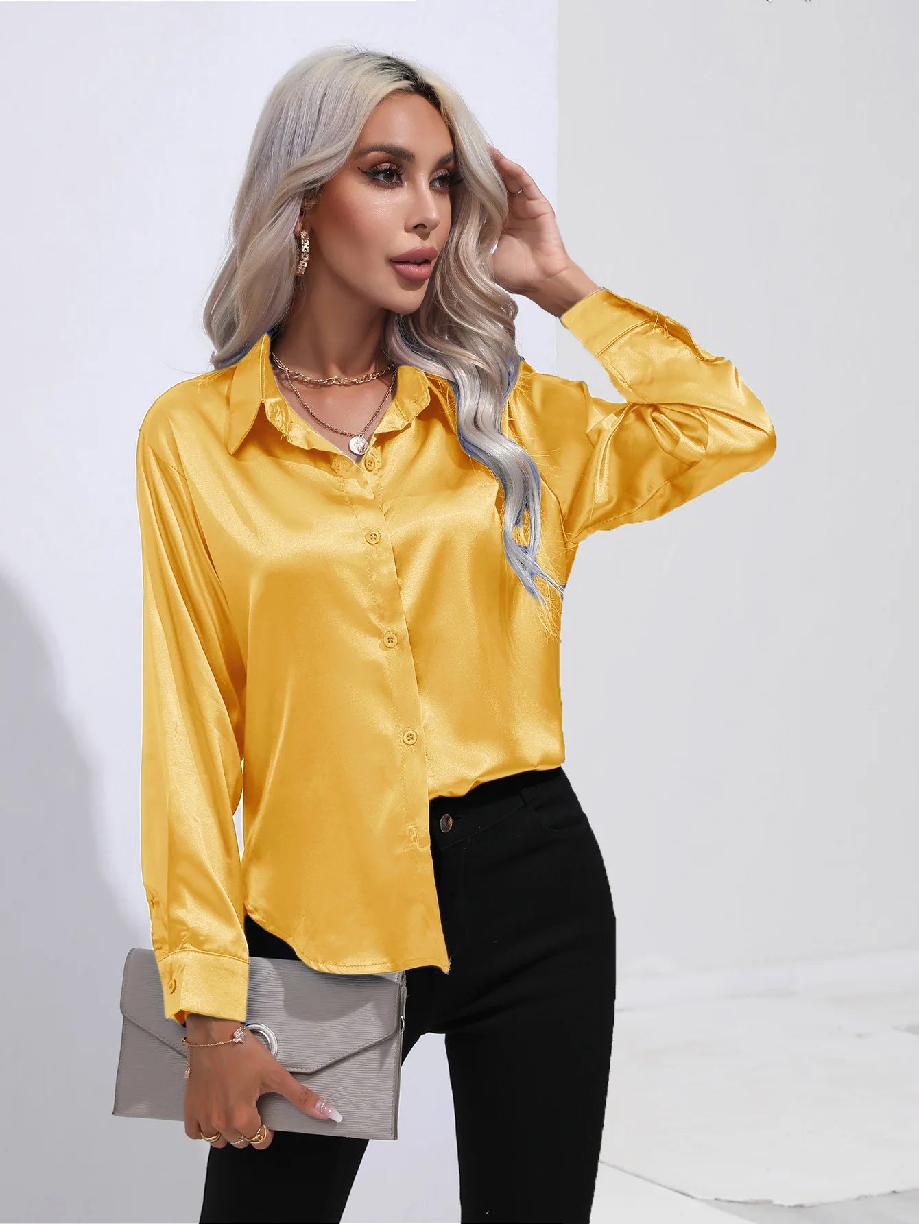 MIRRAH DESIGN
WOMEN'S SATIN SHIRT