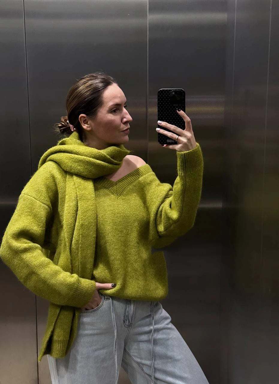 MIRRACH DESIGN WOOL SWEATER FOR WOMEN