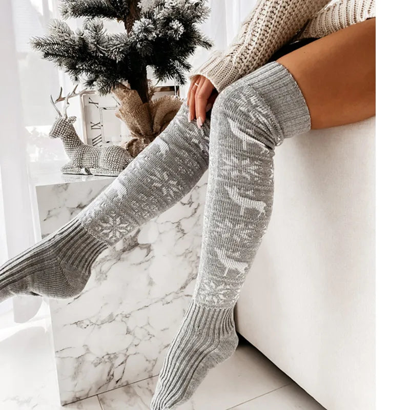 Christmas Long Knitted Stockings