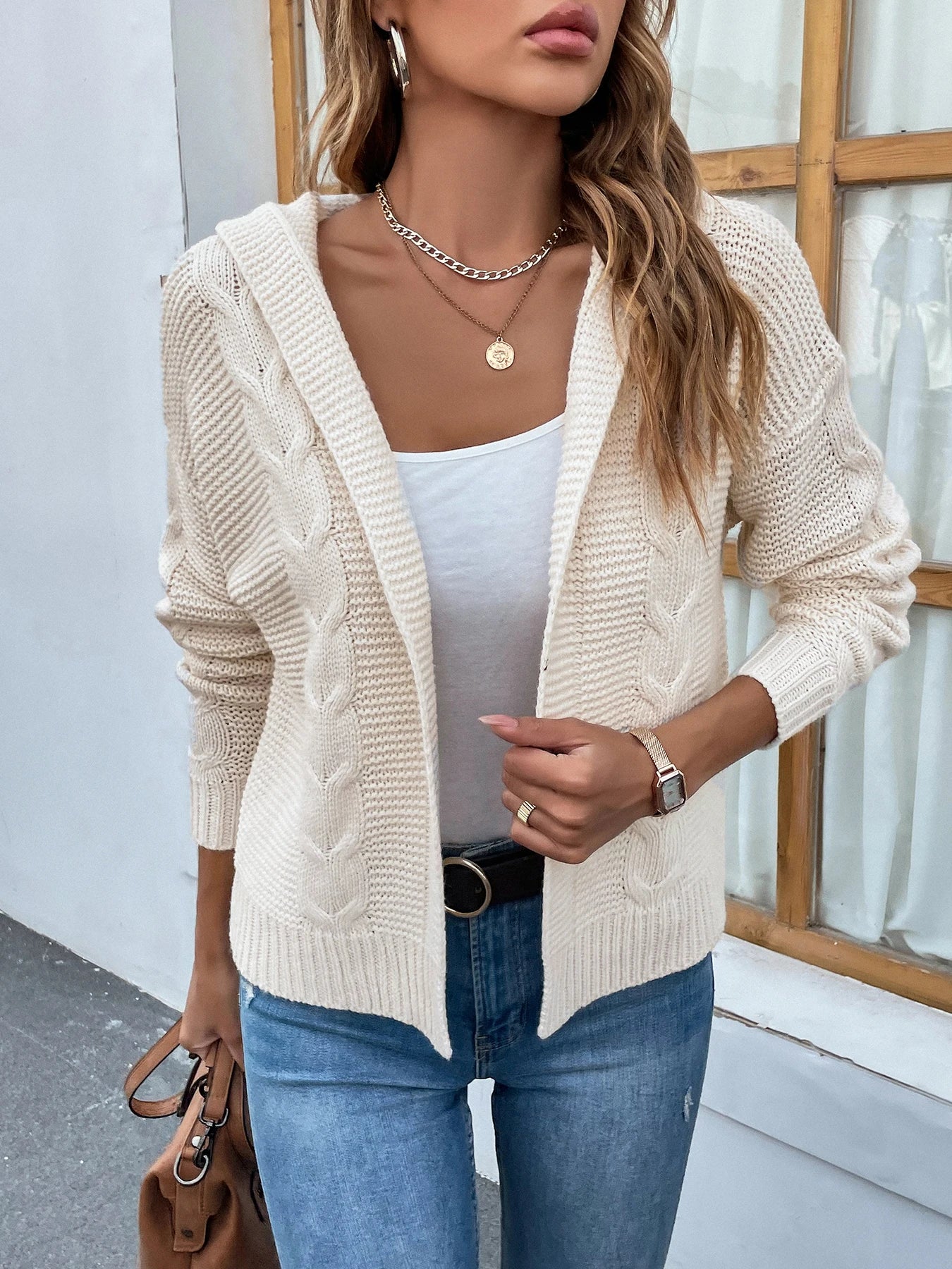 Women's New Solid Knitted Cardigan