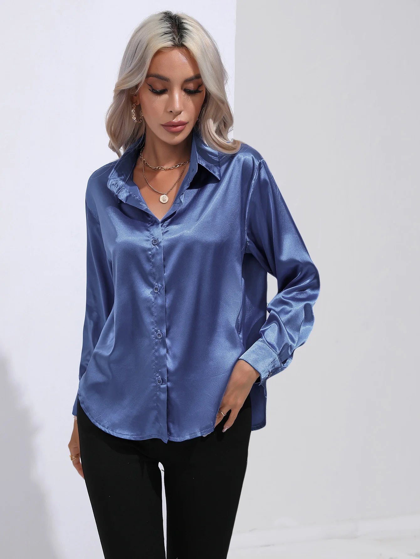 MIRRAH DESIGN
WOMEN'S SATIN SHIRT