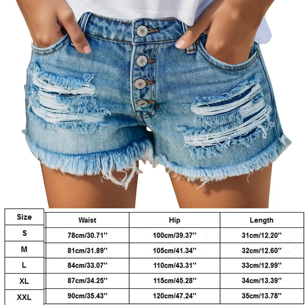 MIRRA DESIGN WOMEN'S DENIM SHORTS