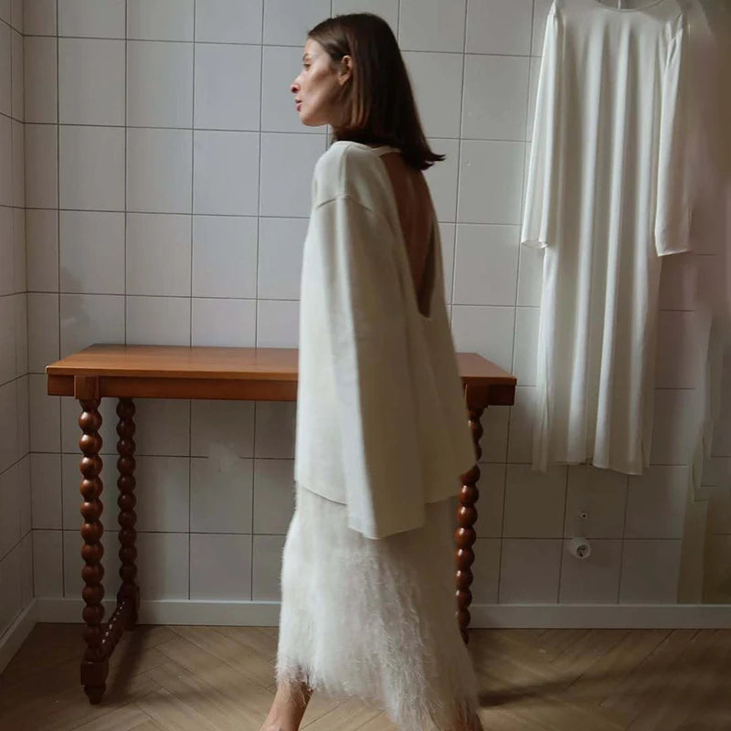 MIRRACH DESIGN 
WOMEN'S KNITTED SWEATER