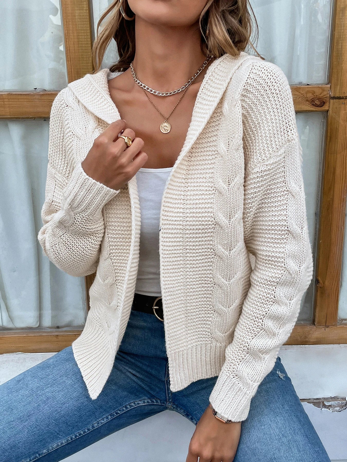 Women's New Solid Knitted Cardigan