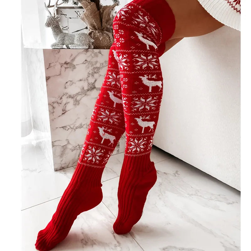 Christmas Long Knitted Stockings