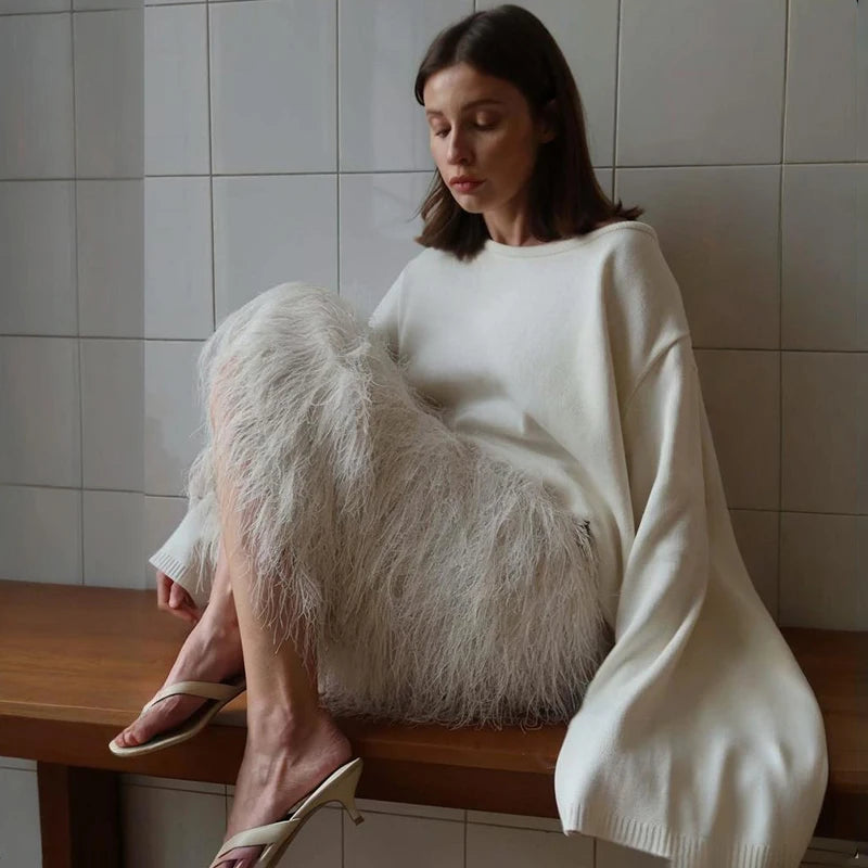 MIRRACH DESIGN 
WOMEN'S KNITTED SWEATER