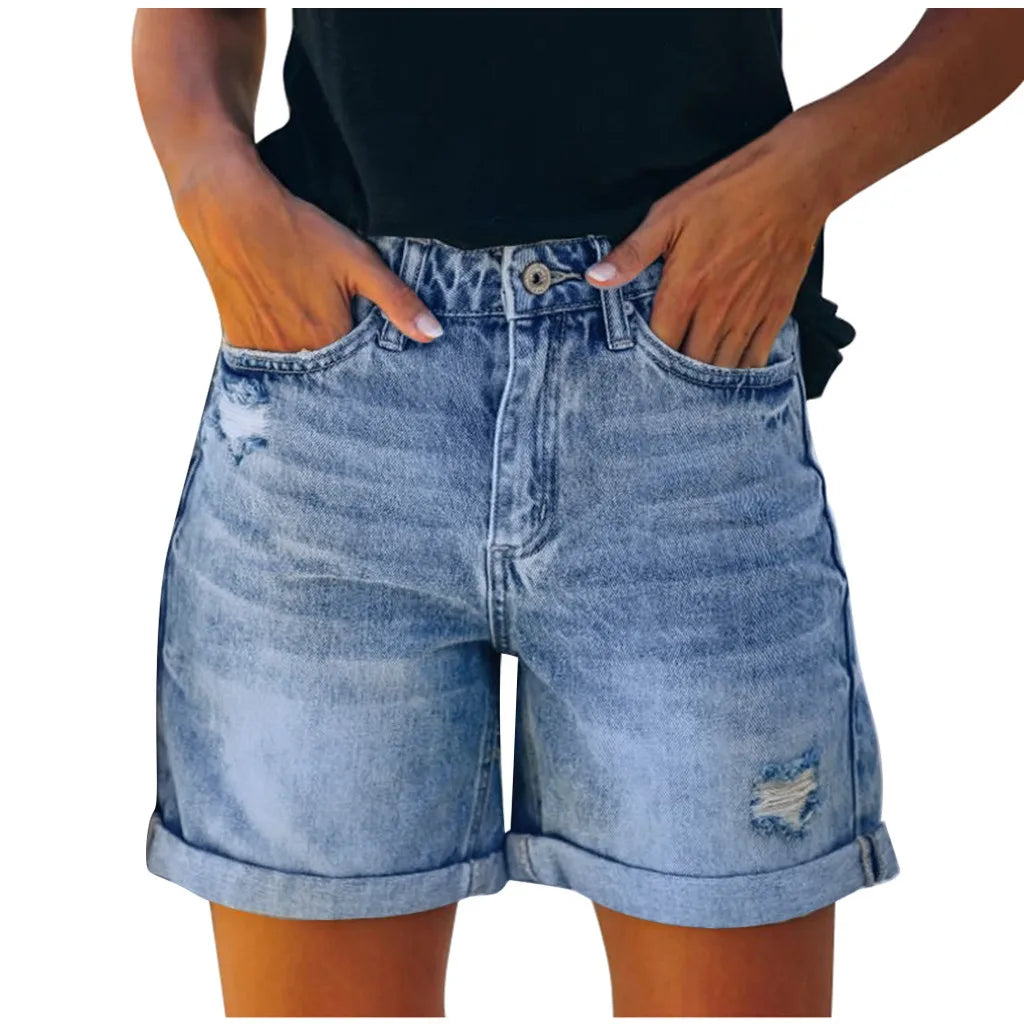 MIRRA DESIGN WOMEN'S DENIM SHORTS