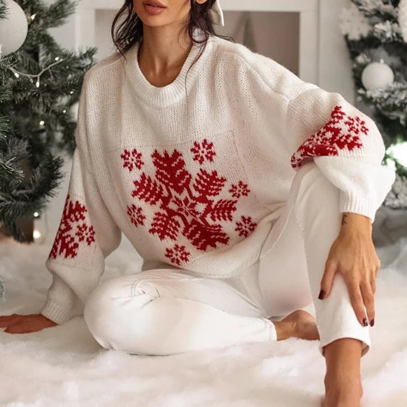 MIRRACH DESIGN WOMEN'S CHRISTMAS PTINTED SWEATERS