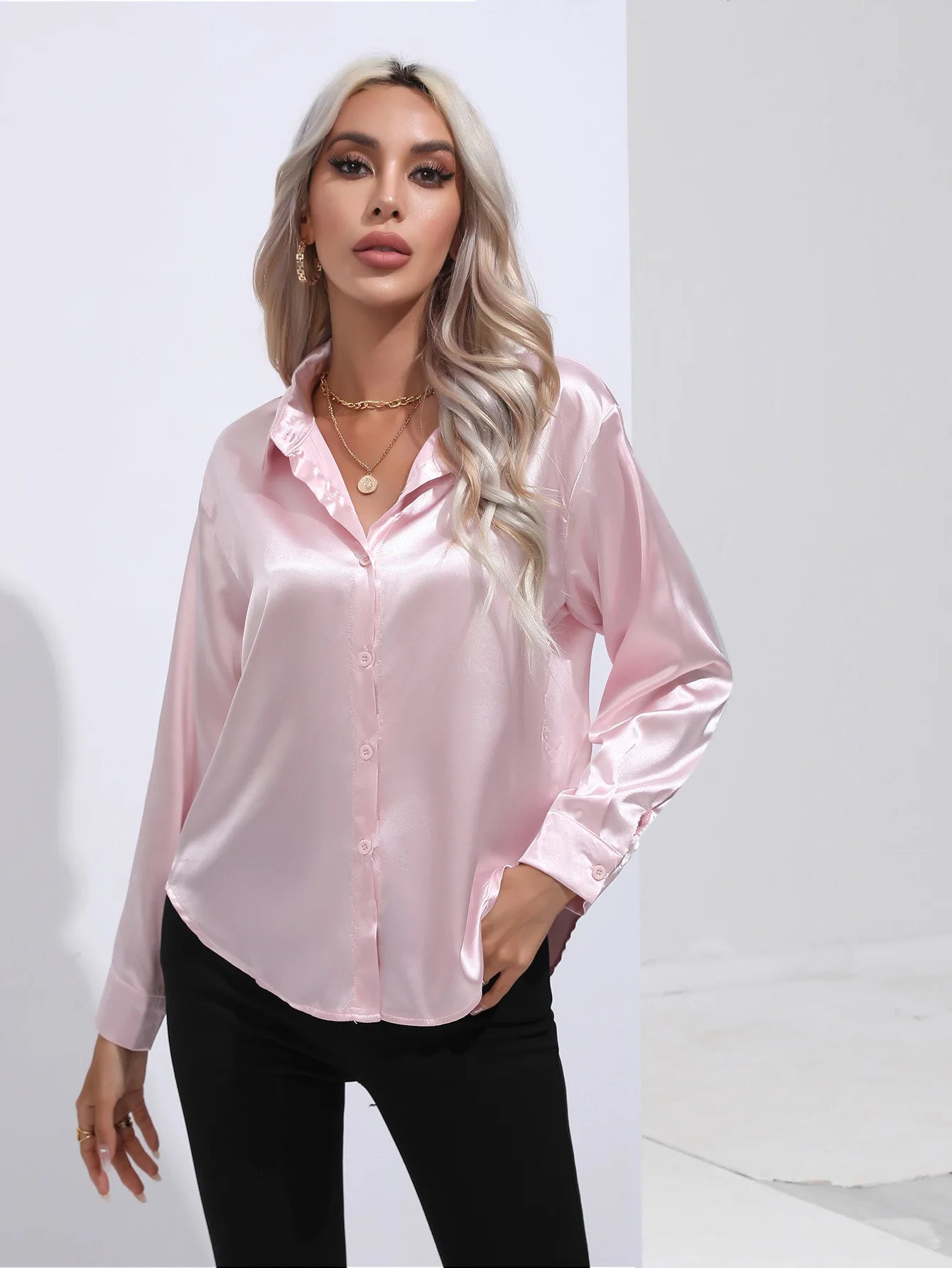 MIRRAH DESIGN
WOMEN'S SATIN SHIRT