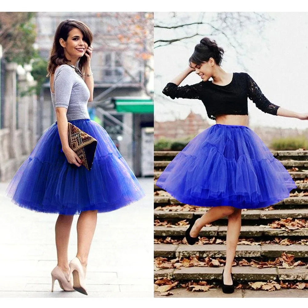 Women's mid-length tutu skirt