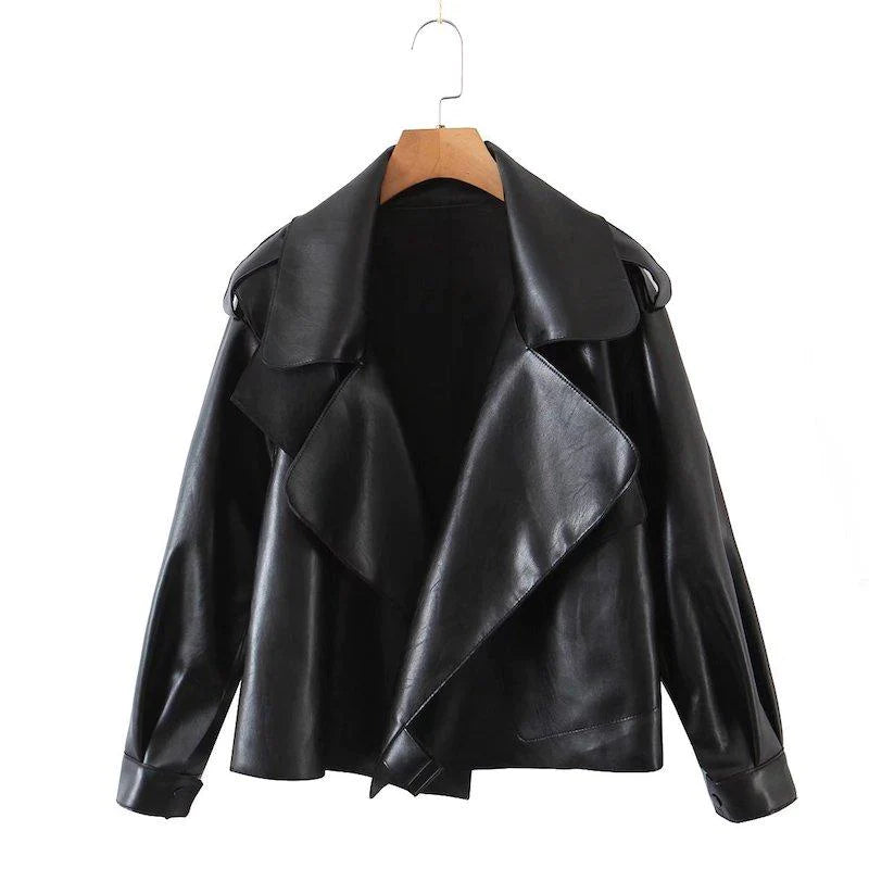 THAIA FAUX LEATHER JACKET