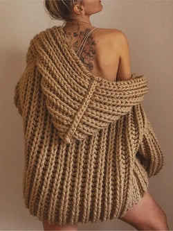 Adriana Sleeveless Loose Knitting Women Cardigan
